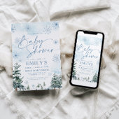 Winter Baby shower Uitnodiging