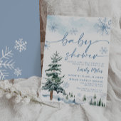 Winter Baby shower Uitnodiging