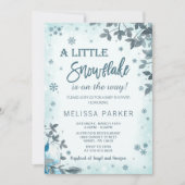 Winter Baby shower Uitnodiging (Voorkant)