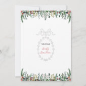 Winter Baby shower Uitnodiging (Achterkant)