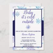 Winter Baby shower Uitnodiging (Voorkant)