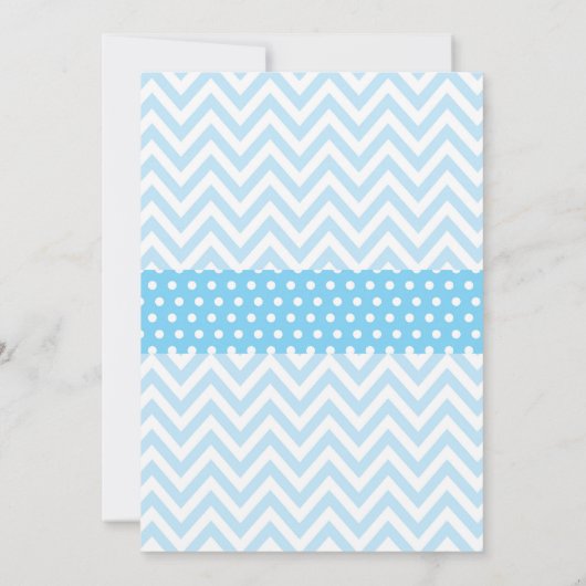 Winter Baby shower Uitnodiging Blauwe Snowflake (Achterkant)