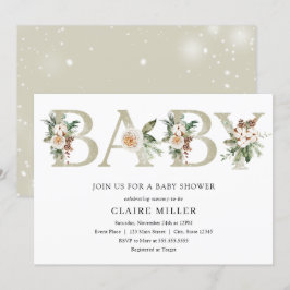 Winter Baby shower-uitnodiging Kaart