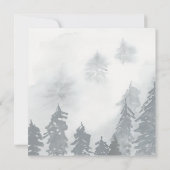 Winter baby shower-uitnodiging kaart (Achterkant)