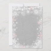 Winter Baby shower Uitnodiging Rustic Winter Showe (Achterkant)