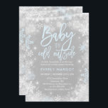 Winter Baby shower Uitnodiging Rustic Winter Showe<br><div class="desc">Uitnodiging voor winterBaby shower. 
Alle design zijn © PIXEL PERFECTION PARTY LTD</div>