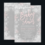 Winter Baby shower Uitnodiging Rustieke Winterdouc<br><div class="desc">Uitnodiging voor het Winter Baby shower. Alle design zijn © PIXEL PERFECTION PARTY LTD</div>