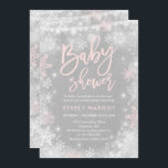 Winter Baby shower Uitnodiging Rustieke Winterdouc<br><div class="desc">Uitnodiging voor het Winter Baby shower. Alle design zijn © PIXEL PERFECTION PARTY LTD</div>