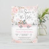Winter Baby Shower Uitnodiging Save the Date (Staand voorkant)