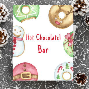 Winter baby shower Warme chocolade bar Poster