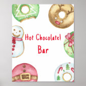 Winter baby shower Warme chocolade bar Poster (Voorkant)