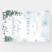 Winter Baby shower Welkom Banner (Horizontaal)