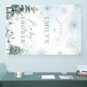 Winter Baby shower Welkom Banner (Beurs)