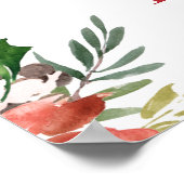 Winter Baby shower Welkomstteken Greenery Truck Poster (Hoek)