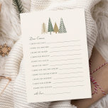 Winter Baby shower Wensen voor Baby Game Notitiekaartje<br><div class="desc">Verras gasten met deze 'Gepersonaliseerde Winter Baby shower Wensen voor Baby Game Note Kaart' - een charmant baby shower spel ideaal voor het vieren in de sfeer van het seizoen! Ideaal voor 'Baby It's Cold Outside' baby shower ideeën, deze notitiekaarten passen prachtig bij de thema's van het winterwonderland-baby shower. Perfect...</div>
