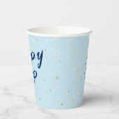 Winter Baby Sprinkle | blauwe sneeuwvlam Papieren Bekers (Links)