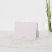 Winter Baby Sprinkle | sneeuwvlam Bedankkaart (Achterkant)