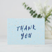 Winter Baby Sprinkle | sneeuwvlam Bedankkaart (Staand voorkant)