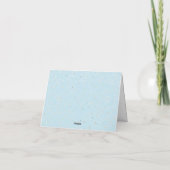 Winter Baby Sprinkle | Snow Flurry bedankkaart (Achterkant)