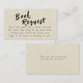 Winter Baby Sprinkle | Snow Flurry Boek Aanvraag Informatiekaartje (Voorkant / Achterkant)