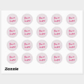 Winter Baby Sprinkle | Snow Flurry Envelope Seal Ronde Sticker (Vel)
