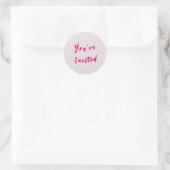 Winter Baby Sprinkle | Snow Flurry Envelope Seal Ronde Sticker (Tas)