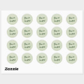 Winter Baby Sprinkle | Snow Flurry Envelope Seal Ronde Sticker (Vel)