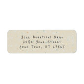 Winter Baby Sprinkle | Terugkeeradres Snow Flurry Etiket (Voorkant)