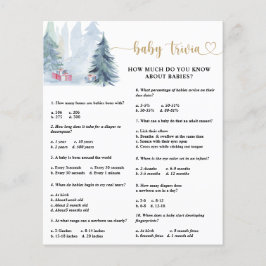 Winter Baby Trivia | Baby Shower Spel