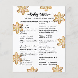 Winter Baby Trivia | Baby Shower Spel