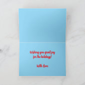 Winter Baby Verjaardag Kaart (Binnen)