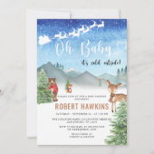 Winter Baby zijn koude Baby shower buiten Kaart (Voorkant)