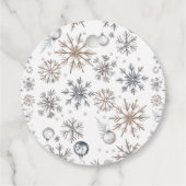 Winter Babykleding Baby shower Bedankt Bedankjes Labels (Achterkant)