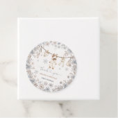 Winter Babykleding Baby shower Bedankt Bedankjes Labels (In situ)