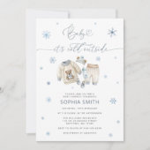 Winter Babykleding Boy Baby shower Kaart (Voorkant)