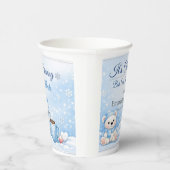 Winter Babyshower Bekers | Warm Thema Beertje (Rechts)