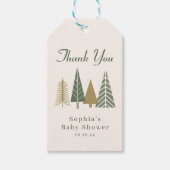 Winter Babyshower Dank Je Favoriet Cadeaulabel (Voorkant)