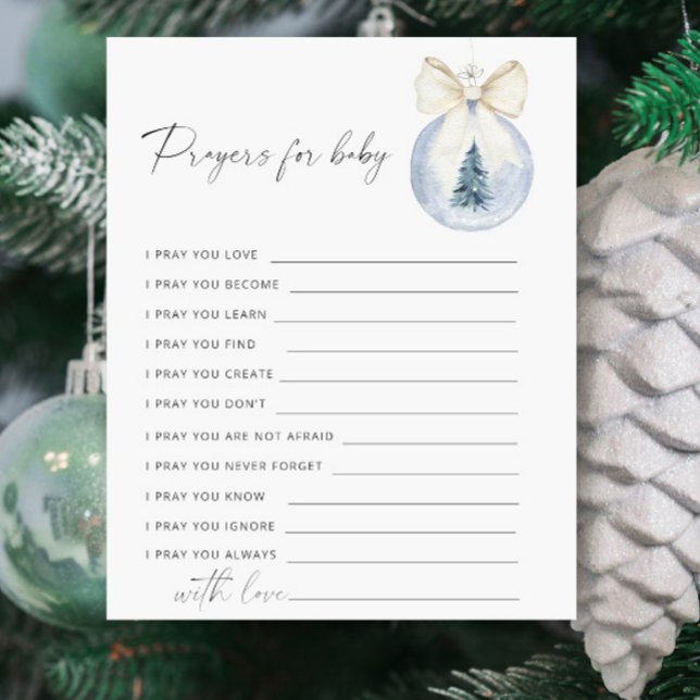 Winter babyshower-feestspel - Gebeden voor baby (Creator heeft geüpload)