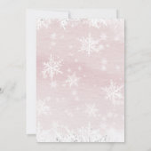 Winter babyshower Meisje Het is koud buiten Baboos Kaart (Achterkant)