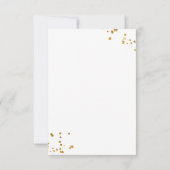 Winter babyshower ruige boom bedankkaart (Achterkant)