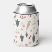 Winter Bachelorette Party Favoriet Apres Ski Roze Blikjeskoeler (Blikje Achterkant)