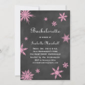 Winter Bachelorette Time to Drink Champagne Kaart (Achterkant)