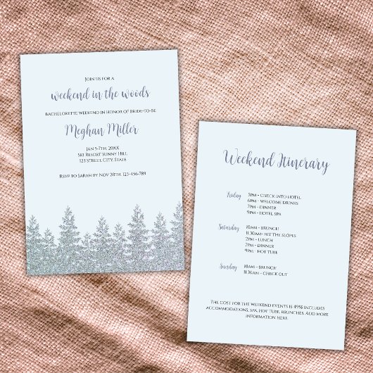 Winter Bachelorette Weekend in de Bossen route Kaart