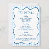 Winter Bachelorette Weekend Up To Snow Good Kaart (Achterkant)