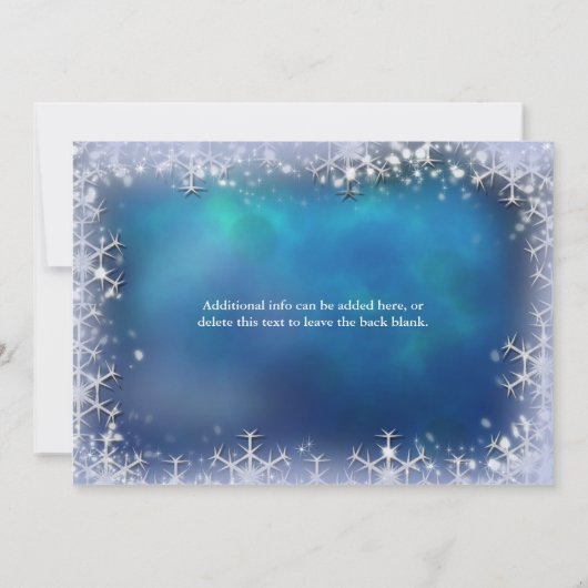 Winter Ball Cinderella Carriage Royal Uitnodiging (Achterkant)