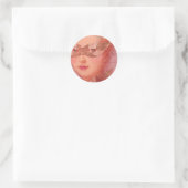 Winter Ball Masquerade Envelope Seals Ronde Sticker (Tas)