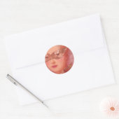 Winter Ball Masquerade Envelope Seals Ronde Sticker (Envelop)
