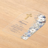 Winter Baptism Clear Acryl Uitnodigingen (Laagn)