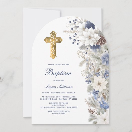 Winter Baptism Kaart (Voorkant)