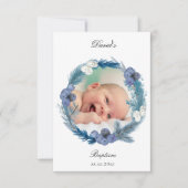 winter Baptism small thank you cards Kaart (Voorkant)